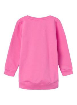 Sweatshirt Name It Liva Rosa für Mädchen