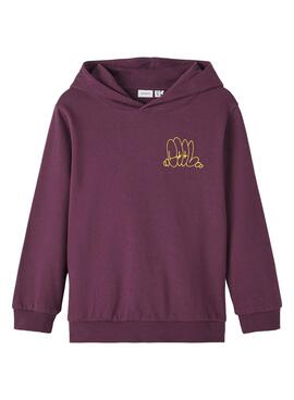 Sweatshirt Name It Ohatte Bordeaux für Junge