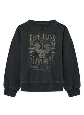 Sweatshirt Pepe Jeans Virginie Schwarz für Mädchen