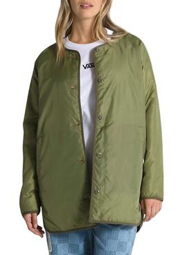 Jacke Vans Peake Quilted Liner Grün Damen