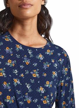 Kleid Pepe Jeans Inma Flores Blau für Damen