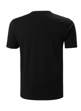 T-Shirt Helly Hansen Logo Schwarz für Herren