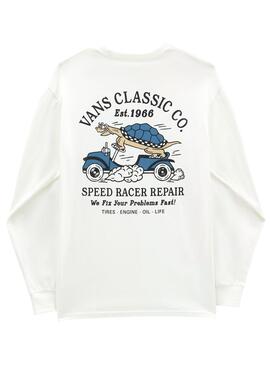 Sweatshirt Vans Turtle Racer Weiss für Herren