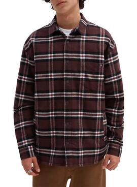 Hemd Vans Kesler Woven Kariert Bordeaux Herren