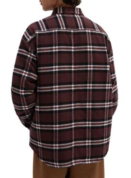 Hemd Vans Kesler Woven Kariert Bordeaux Herren
