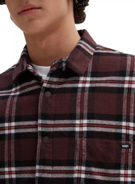 Hemd Vans Kesler Woven Kariert Bordeaux Herren