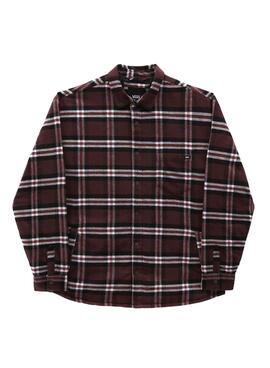 Hemd Vans Kesler Woven Kariert Bordeaux Herren