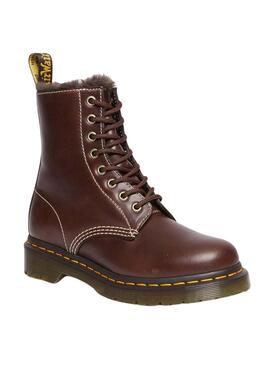 Stiefelettes Dr Martens 1460 Serena Braun für Damen