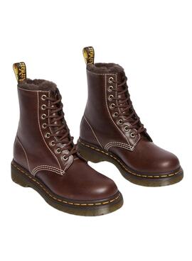 Stiefelettes Dr Martens 1460 Serena Braun für Damen