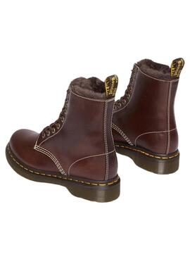 Stiefelettes Dr Martens 1460 Serena Braun für Damen