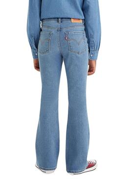 Hose Levis High Rise Flare Blau für Mädchen
