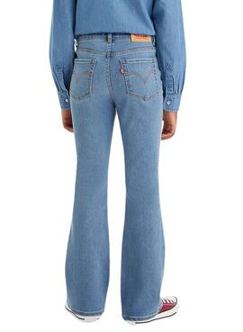 Hose Levis High Rise Flare Blau für Mädchen