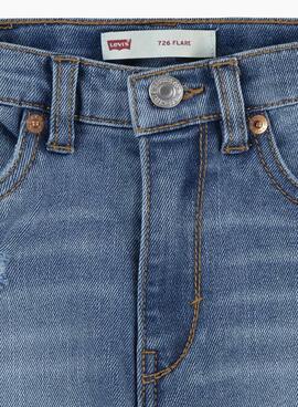 Hose Levis High Rise Flare Blau für Mädchen