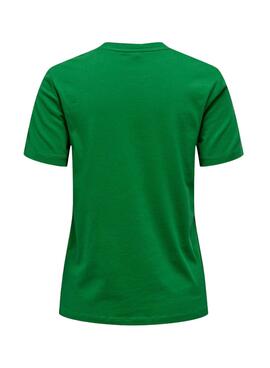T-Shirt Only Kita Grün Kaffee für Damen