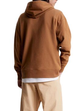 Sweatshirt Tommy Jeans Signature Camel für Herren