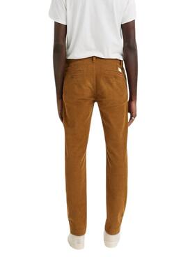 Hose Chino Levis Cordstoff Camel für Herren