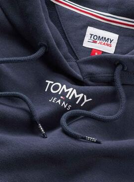 Sweatshirt Tommy Jeans Relaxed Logo Marineblau Damen