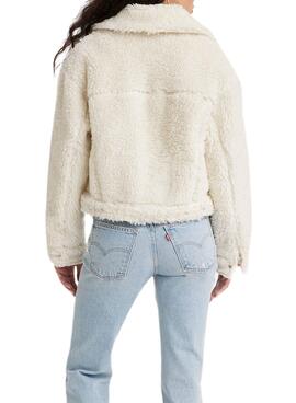 Jacke Levis Trucker Baby Bubble Sherpa Beige