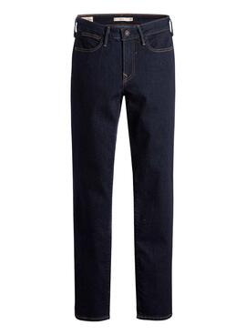Hose Jeans Levis 712 High Slim Marineblau Damen