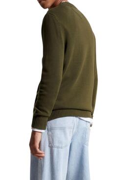 Pullover Tommy Jeans Essential Crew Grün Herren
