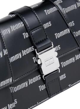 Handtasche Tommy Jeans Lebensmittel Print Logos Schwarz Damen