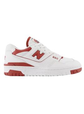 Sneakers New Balance BB550 Weiss Rot Damen