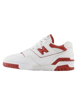 Sneakers New Balance BB550 Weiss Rot Damen