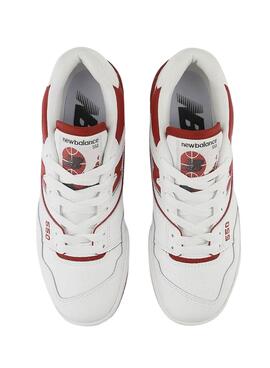 Sneakers New Balance BB550 Weiss Rot Damen
