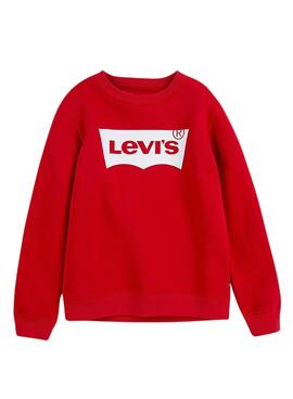 Sweatshirt Levis Batwing Screenprint Rot für Junge