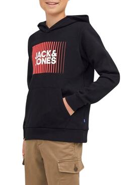 Sweatshirt Jack & Jones Corp Logo Schwarz Junge