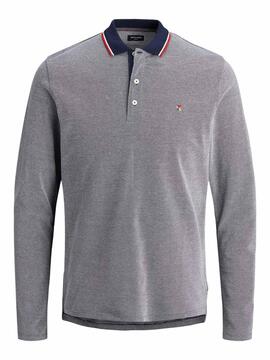 Polo Jack & Jones Bluwin M/L Grau für Herren