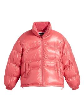 Jacke Levis Retro Puffer Rosa für Damen