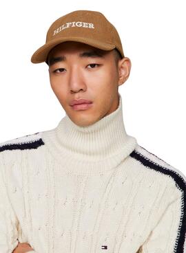 Mütze Tommy Hilfiger Cordoroy Camel Cordstoff Herren