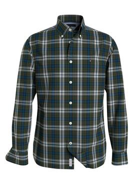 Hemd Tommy Hilfiger Tartan Grün für Herren