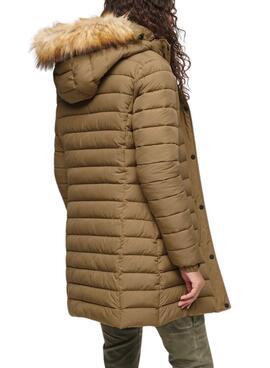 Jacke Superdry Fuji Hooded Mitte Braun Damen