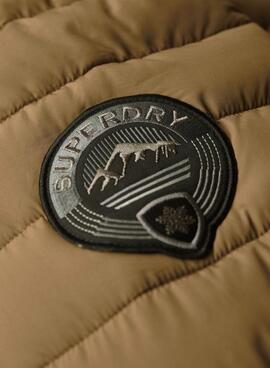 Jacke Superdry Fuji Hooded Mitte Braun Damen