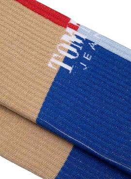 Socken Tommy Jeans TH Uni Colorblock Weiß
