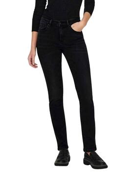 Hose Jeans Only Sui Slim Schwarz für Damen