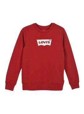 Sweatshirt Levis Batwing Crewneck Rot für Junge