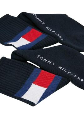 Socken Tommy Hilfiger TH Flag Marineblau Unisex