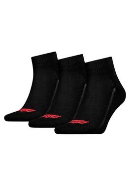 Socken Levis Mittelschnitt Batwing Schwarz Unisex