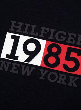 Sweatshirt Tommy Hilfiger New York Flag Schwarz Herren