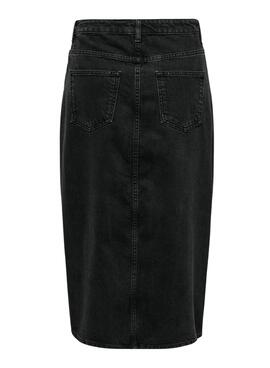 Rock ONLY Bianca Midi Schwarz für Damen