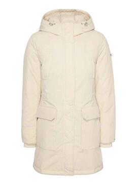 Jacke Tommy Jeans Technical Down Beige Damen