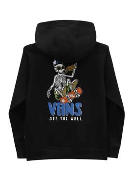 Sweatshirt Vans Skull Scheiben Schwarz für Junge