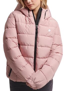 Jacke Superdry Spirit Sports Puffer Rosa Damen