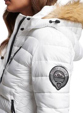 Jacke Superdry Fuji Hooded Weiss für Damen