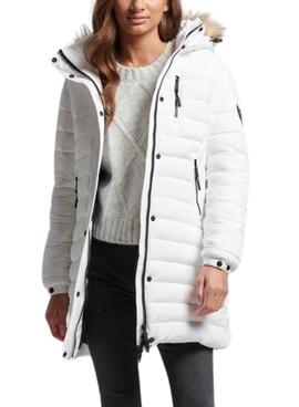 Jacke Superdry Fuji Hooded Weiss für Damen