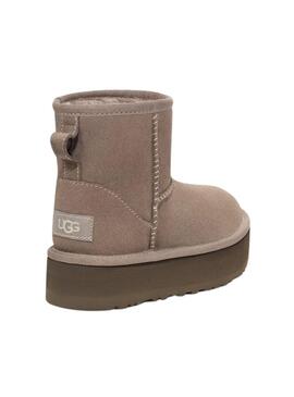 Stiefel UGG Classic Mini Platform Smoke Braun Mädchen