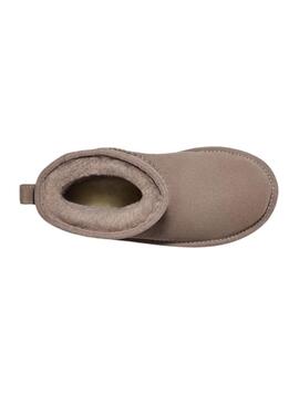 Stiefel UGG Classic Mini Platform Smoke Braun Mädchen